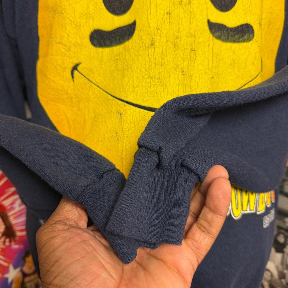 Vintage 90s Dallas Cowboys NFL Smiley Face Cliff Engle Sweatshirt Sz Large - Picture 4 of 6